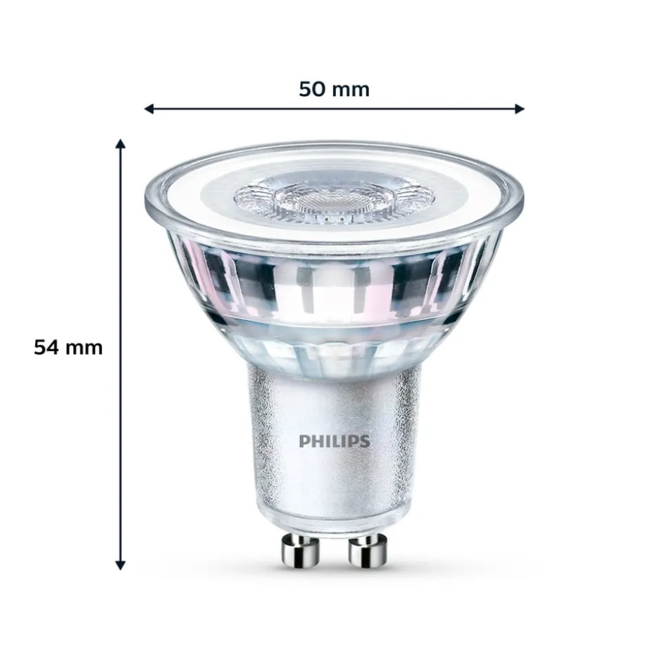 Philips LED lamp GU10 4,6W 390lm 840 helder 36° 2st