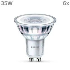 Philips LED lamp GU10 3.5W 275lm 840 helder 36° 6st