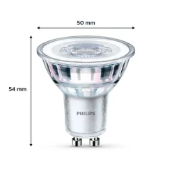 Philips LED lamp GU10 3.5W 275lm 840 helder 36° 6st