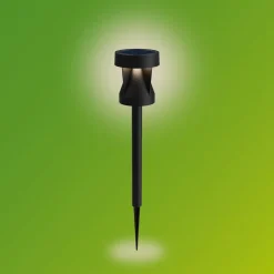 Philips LED lamp op zonne-energie Avery, grondpen, zwart, IP44