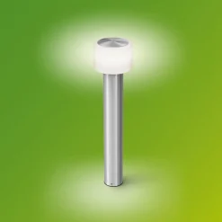 Philips LED sokkellamp Otis UE, roestvrij staal, IP44