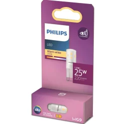 Philips LED stiftlamp G9, 1,9 W, 2700 K, dimbaar