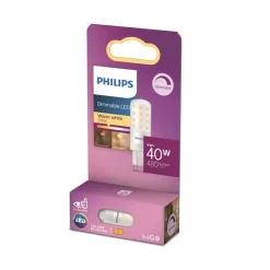 Philips LED stiftlamp, G9, 4W, mat, 480lm, 2.700K, dimbaar
