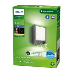 Philips LED wandlamp Arbour UE, sensor, 2.700 K