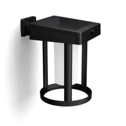 Philips LED wandlamp Camill, zwart/wit, Ø 14 cm