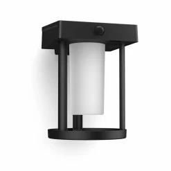 Philips LED wandlamp Camill, zwart/wit, Ø 14 cm