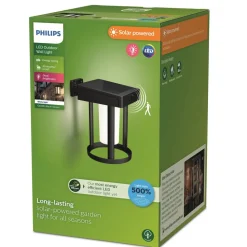 Philips LED wandlamp Camill, zwart/wit, Ø 14 cm