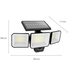 Philips LED wandlamp Nysil, 3-lamps, sensor
