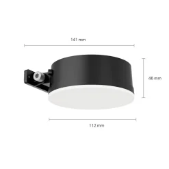 Philips LED wandlamp Vynce, Ø kop 11,2 cm