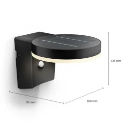 Philips LED wandlamp Zonal, Ø kop 16 cm