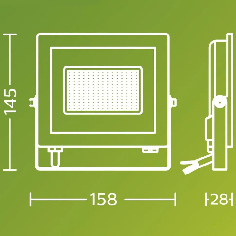 Philips LED-buitenspot Lois UE flood, 14 W, 5.000 K, IP65