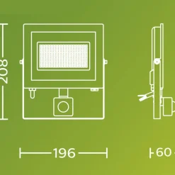 Philips LED-buitenspot Lois UE Sensor, 24 W, 3.000 K IP65