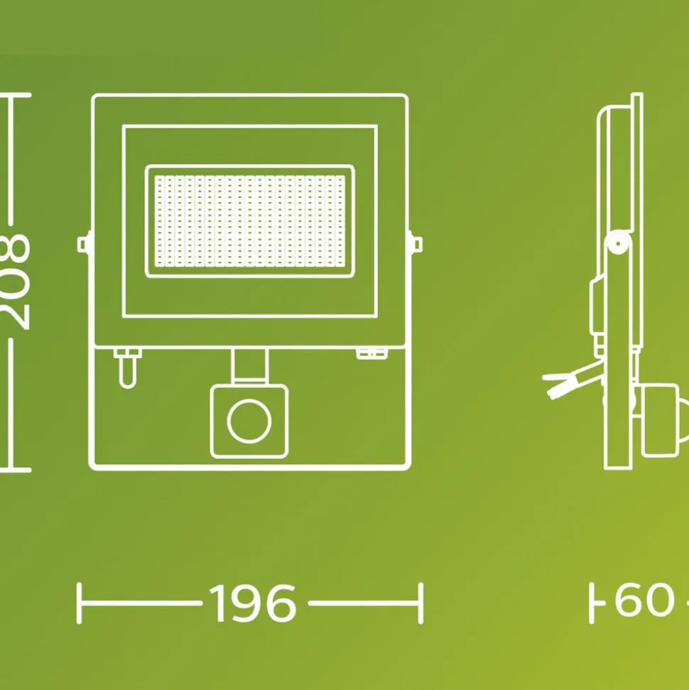 Philips LED-buitenspot Lois UE Sensor, 24 W, 3.000 K IP65
