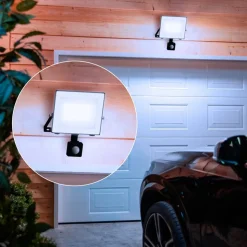 Philips LED-buitenspot Lois UE Sensor, 14 W, 5.000 K IP65