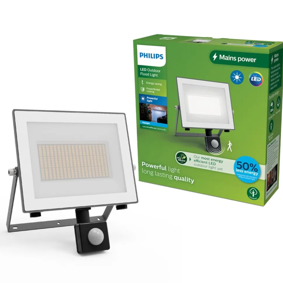 Philips LED-buitenspot Lois UE Sensor, 24 W, 5.000 K IP65