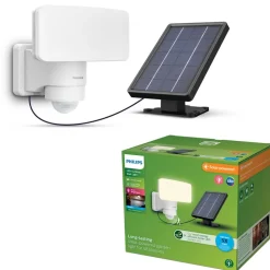 Philips LED-buitenspot op zonne-energie Tylus, wit, 5.000 K, sensor
