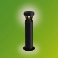 Philips LED-sokkellamp Avery, zwart, IP44