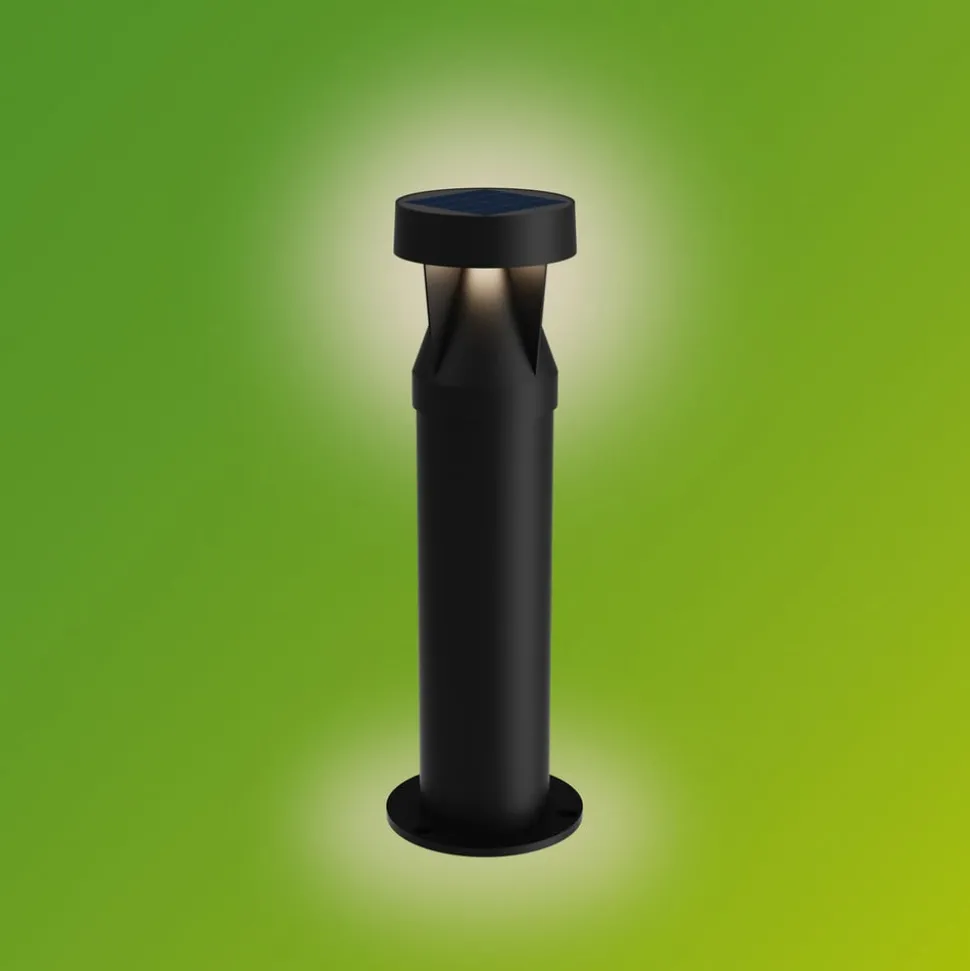 Philips LED-sokkellamp Avery, zwart, IP44