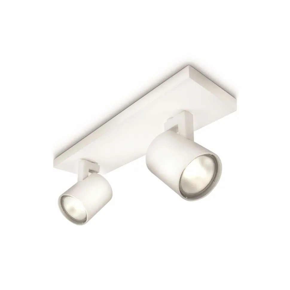 Philips myLiving Runner plafondspot GU10 2-lamps wit