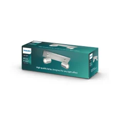 Philips myLiving Runner spot GU10 2-lamps alu