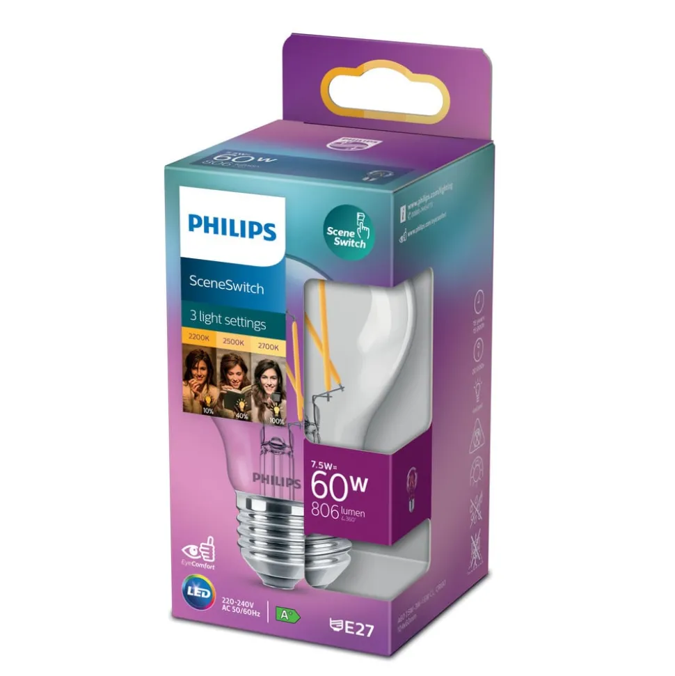 Philips SceneSwitch E27 LED lamp 7.5W Filament