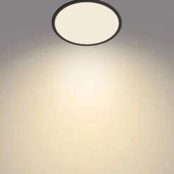 Philips SuperSlim LED IP44 2.700K Ø 29,5 cm zwart