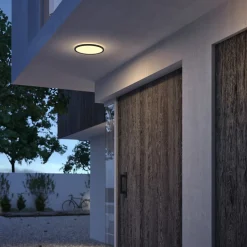 Philips SuperSlim LED IP54 Ø 25cm 2.700K zwart