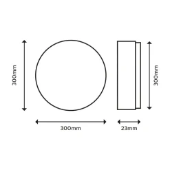 Philips SuperSlim LED IP44 2.700K Ø 29,5 cm wit