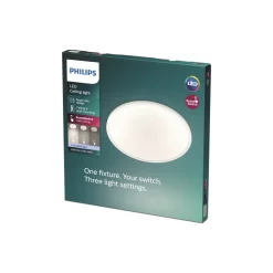 Philips SuperSlim LED IP44 2.700K Ø 29,5 cm wit
