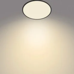 Philips SuperSlim plafondlamp 2.700K Ø42cm zwart