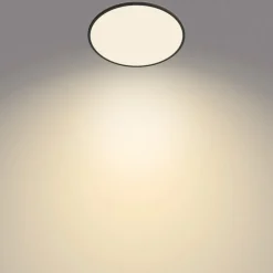 Philips SuperSlim plafondlamp 2.700K Ø54cm zwart
