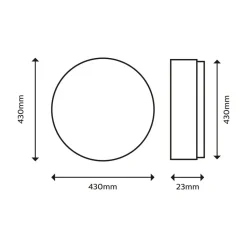 Philips SuperSlim plafondlamp 2.700K Ø42cm wit