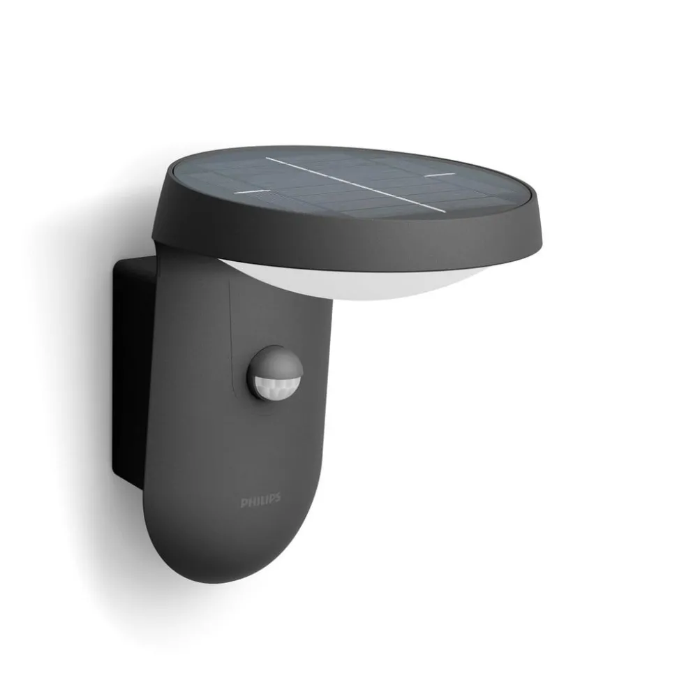 Philips Tyla solar-buitenwandlamp, sensor, A-label