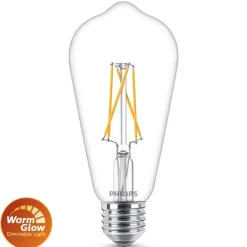Philips Warmglow E27 LED lamp rustiek 5,9W helder