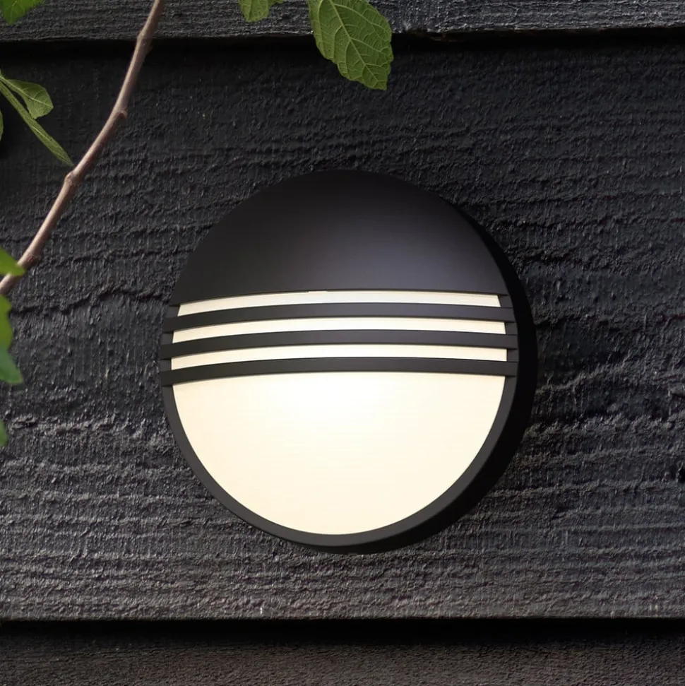 Philips Yarrow zwarte LED outdoor wandlamp