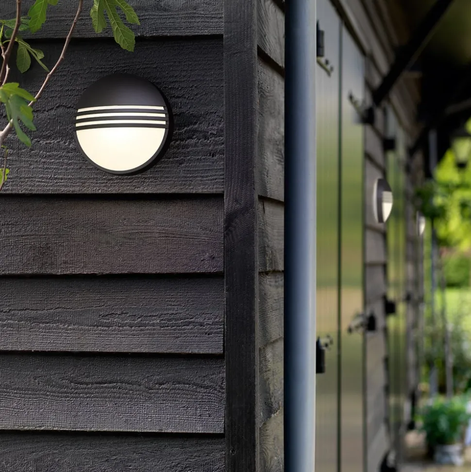 Philips Yarrow zwarte LED outdoor wandlamp