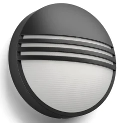 Philips Yarrow zwarte LED outdoor wandlamp