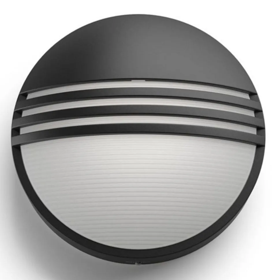 Philips Yarrow zwarte LED outdoor wandlamp