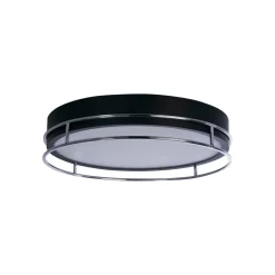 Phoenix plafondlamp, Ø 40 cm, zwart / chroom, IP44