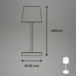Piha LED tafellamp met oplaadbare batterij, wit
