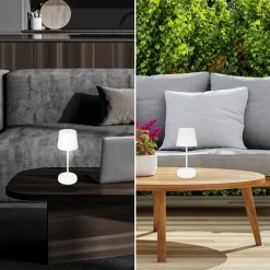 Piha LED tafellamp met oplaadbare batterij, wit