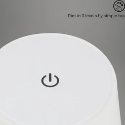 Piha LED tafellamp met oplaadbare batterij, wit