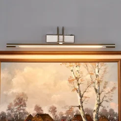 Piktura - LED schilderij verlichting met schakelaar, zilver