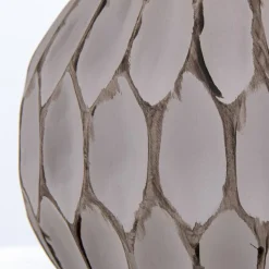 Pinia tafellamp, bruin, hoogte 27,5 cm, keramiek/linnen