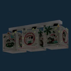 Piraten plafondlamp met 3-lamps voor de kinderkamer