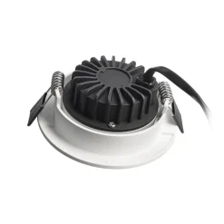 Plafond inbouwlamp Dione, IP44, wit, dimbaar tot warm