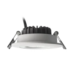Plafond inbouwlamp Dione, IP44, wit, dimbaar tot warm