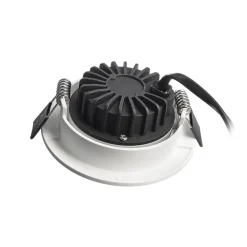 Plafond inbouwlamp Dione, IP44, 3.000 K, wit, dimbaar