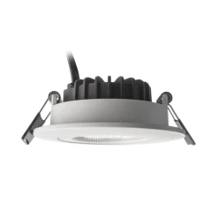 Plafond inbouwlamp Dione, IP44, 3.000 K, wit, dimbaar