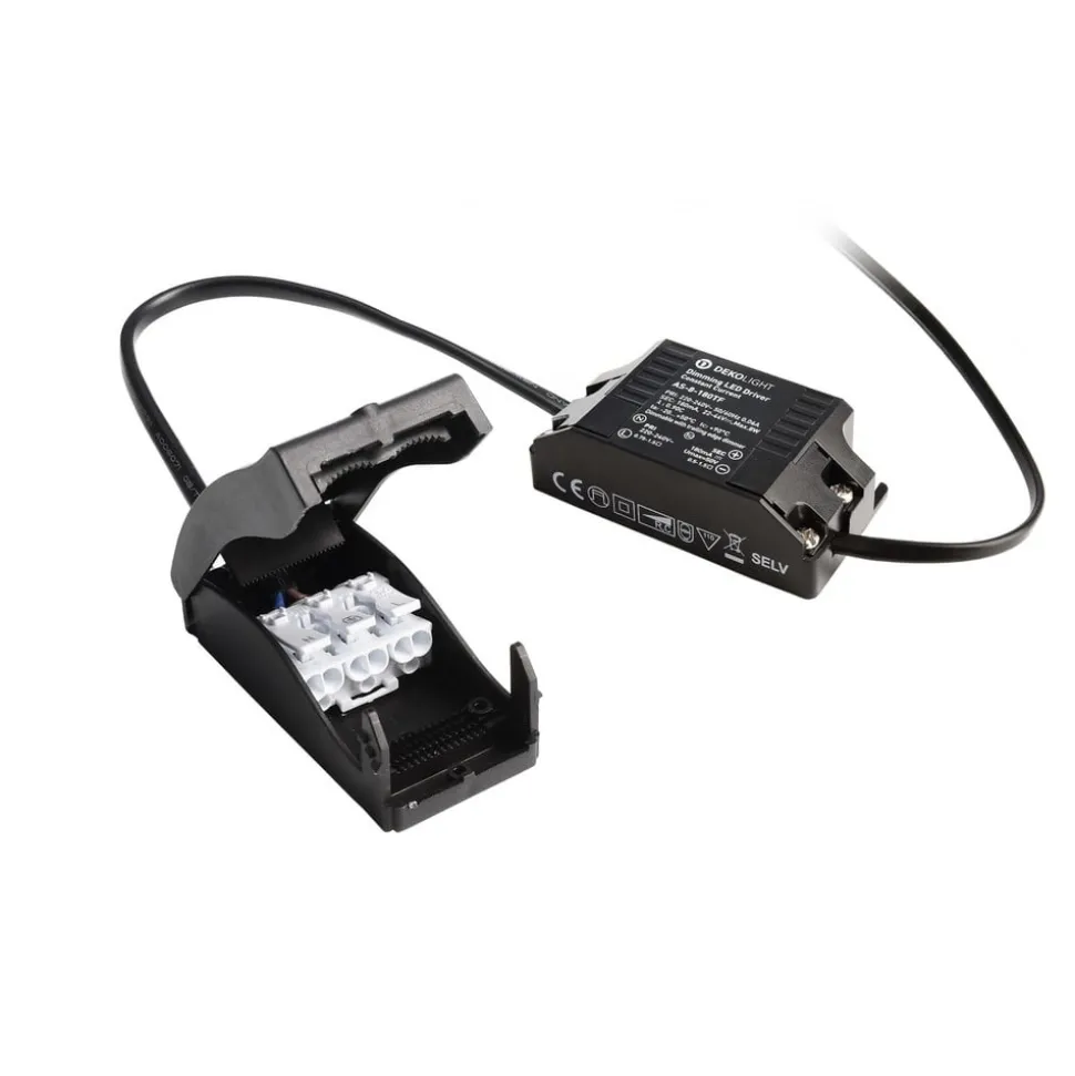 Plafond inbouwlamp Dione, IP44, 2.700 K, zwart, dimbaar